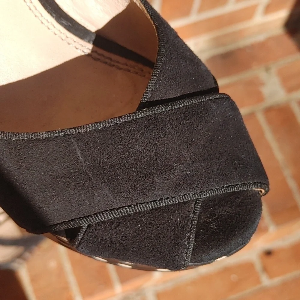 Tory Burch Ollie Platform Wedge Sandal Size 6 5 (2867)